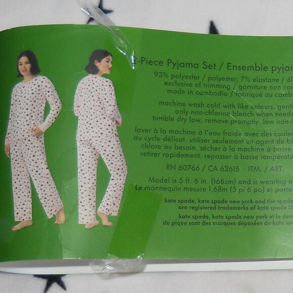 Kate Spade Women's 2 pc Pajamas Size L - Picture 2 of 6
